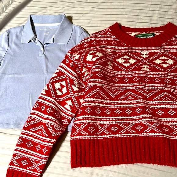 American Eagle shirt and sweater - Picture 1 of 3